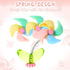 Cute Windmill Car Dashboard Decorations, 6 Pcs Mini Paste Shaking Head Windmill Car Mirror Dashboard Plant Decor for Car Interior Home Office Desk...