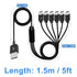 Poyiccot USB A to USB C Splitter Cable, Multi USB C Splitter Cable, 6 in 1 USB 2.0 Type A Male to 6 USB C Male Charging Cable, for USB Type-C Phon...