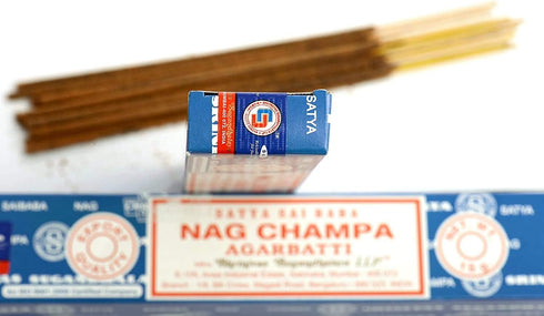 3 Packs Origional Satya Sai Baba Nag Champa Incense Sticks Joss Insence - Insense 15g Box NagChampa Agarbatti (Nag Champa)...
