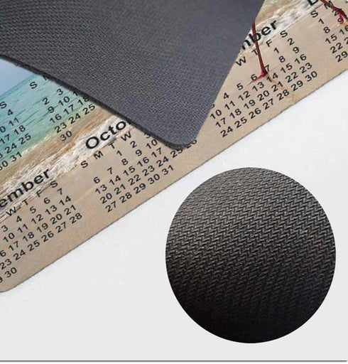 2024 Flamingo Calendar Mouse pad, Natural Rubber Mouse Pad, Quality Creative Gaming Mouse Pad Rectangle Mouse Personalized Desk Mouse Pad 9.5 inch...