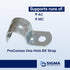Sigma Engineered Solutions ProConnex 55919M One-Hole AC/MC Strap, 100-Pack (Gray)...