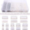Glarks 1180 Pieces 2.54mm 2/3/4/5/6/7/8/9 Pin Housing Adapter Cable Connector Socket Male and Female with 2.54mm Female Pin Header Connector Perfe...