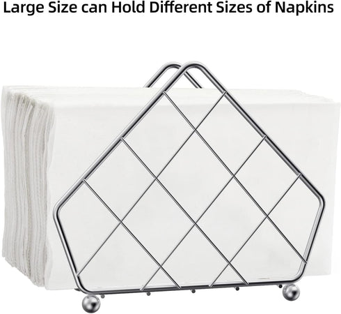 Vertical Napkin Holder for Dining Table Décor, Freestanding Metal Paper Holder for Kitchen Countertop, Heavy Duty Napkin Paper Organizer, Durable ...