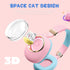 QearFun 7 Colors LED Light Up 3D Cat Headphones Bluetooth, Foldable Cat Ear Wireless On Ear Earphones Gaming Headset with Mic & 3.5mm Jack, Gifts ...