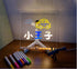 LYW Glowing Acrylic Marker Board, LED Note Board with Colors, Acrylic Dry Erase Board with 7 Color Pen Light Clear Desktop Note Memo Board, LED Le...