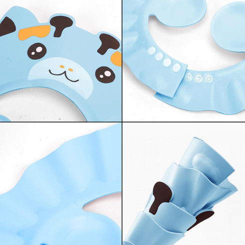 Baby Shower Cap Shampoo Cap Bath Visor Hat Kids Hair Washing Shampoo Shield Adjustable Waterproof Bath Shield Visor for 0-8 Years...