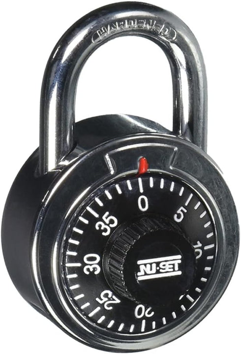 NU-SET Lock | 2-Inch Laminated Steel Combination Padlock | Single Spin Dial Laminated Padlock for Door Security | Home Improvement & Door Hardware...