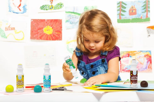 Dot Markers | Bingo Daubers 10 Washable Color Dot Markers For Toddlers, Toddler Activities, Bingo Markers and Activity Book, Toddler Arts And...