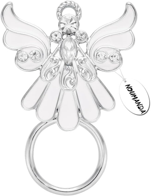 Rhinestone Crystal Angel Wings Eyeglass Holder&Brooches Pin...