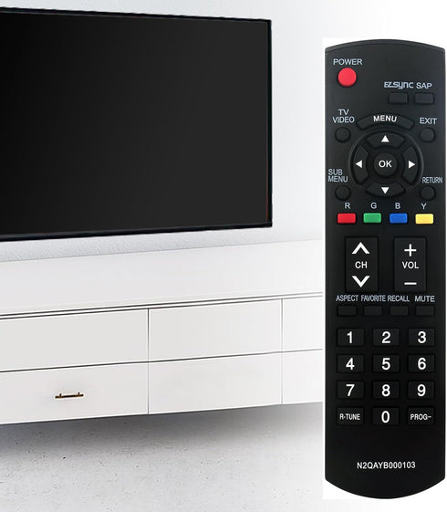 N2QAYB000103 Replaced Remote fit for Panasonic TV TC-26LE70 TC-32LE70 PT-50LCX7 PT-56LCX7 PT-56LCX70 PT-61LCX7 PT-61LCX70 TC32LE70N TH-42PE7U TH-4...