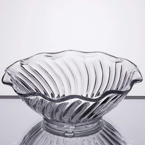 G.E.T. DD-60-CL-EC Clear 6 oz. Dessert Dish, Break Resistant Dishwasher Safe San Dessert Time Collection (Pack of 4)...
