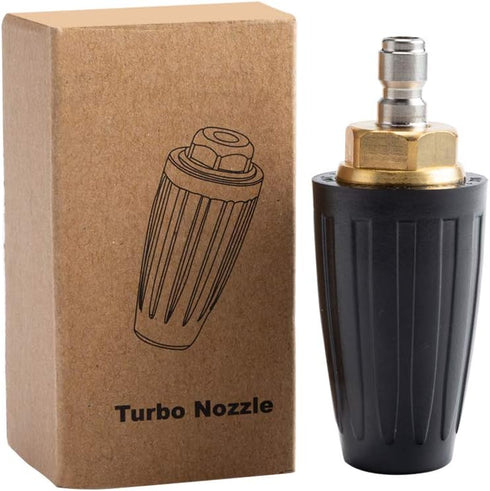 Pressure Washer Tips Turbo Nozzle Pressure Washer 4000 PSI Max Rotating Pressure Washer Nozzle with 1/4'' Quick Connect for Cleaning Brick, Concre...