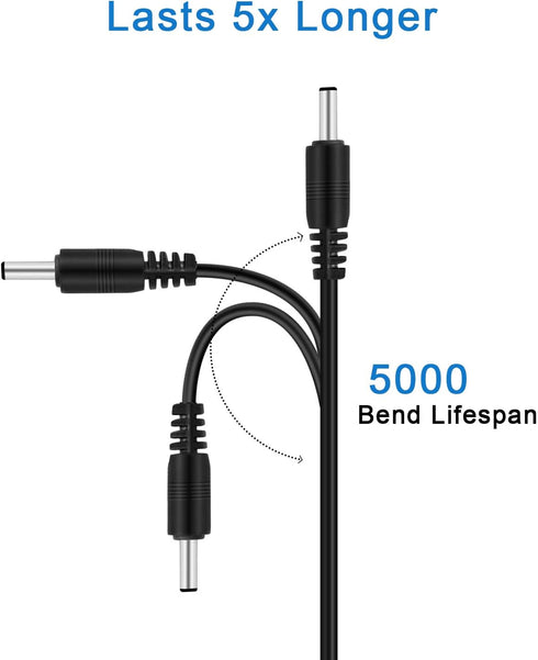 Replacement Charger Cord for Fairywill/KIPOZI/Dnsly/Sboly Sonic Electric Toothbrush USB Charging Cable 3.3feet Black...
