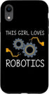 iPhone XR Funny Robotics For Girls Kid Robots Engineering Robot Lovers Case...