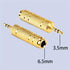 Headphone Adapter 6.35mm Male to 3.5mm Female Stereo Audio Aux Adapter 1/8 Inch to 1/4 Inch Headphone Jack Adapter for Guitar Amplifier, Headphone...