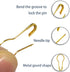 100Pcs 21mm/0.8 Inch Small Metal Gourd Safety Pins Bulb Pin for Knitting Stitch Markers, Sewing Clothing DIY Craft Making (Gold)...