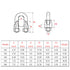 Venforze M2 1/16"inch Wire Rope Clamp 12PCS, 304 Stainless Steel M2 Wire Cable Clamps...