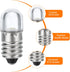 MECCANIXITY 12V/0.04A E10 Mini LED Light Bulbs, 10Pcs Miniature Screw Bulbs Flashlight Bulbs for Scientific Experiment Lighting DIY Accessories, C...