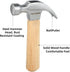 Hammer, Claw Hammer with Wood Handle and Steel Hammer Head, 8 OZ Small Hammer for House & DIY...