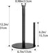 Paper Towel Holder Countertop, OBODING, Black Kitchen Paper Towel Holder Stand for Kitchen and Bathroom Organization, Stainless Steel Paper Towel ...
