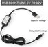 DROK USB to 12v Adapter - 5V to 12V Step Up Converter, Boost Converter Voltage Regulator with 5.5x2.5mm/3.5x1.35mm Ports and 1.2m Cable...