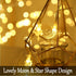 Fielegen 40 LED Moon String Lights Battery Operated 20ft Moon Mini Star Fairy Lights for Patio Garden,Wedding Garden Decoration,Party Festival Lig...