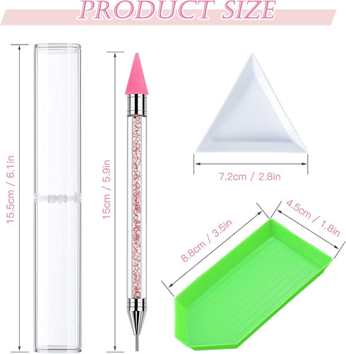 ZYNERY 4 PCS Wax Pen, Diamond Painting Pens No Wax Needed Self-Stick Drill Pens, Diamond Art Pens for DIY Crafts Painting Cross-Stitch Nail Art...