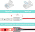 HOMELYLIFE 3 Pin LED Strip Connector Solderless 10 Pcs with 16.4ft Extension Cable 3 Conductor for Waterproof or Non-Waterproof 10mm Wide WS2811 W...