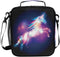 Wamika Unicorn Magic Design With Stars Lunch Box Insulated Lunch Bag Large Freezable Mermaid Unicorn Rainbow Galaxy Space Lunch Bag Tote Cooler Lu...