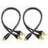 XMSJSIY RCA Cable Car Audio Y Splitter Cable Female to Dual Male Gold Plated Stereo Audio Adapter Gold Plated Plug Connectors Extension Cord for A...