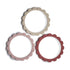 mushie Flower Teether Bracelet | 3-Pack (Rose/Blush/Shifting Sand)...