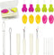 Lechchy Needle Threader for Hand Sewing & Sewing Machine - 10 Simple Needle Threaders for Embroidery Floss + 2 Seam Rippers + 2 Drawstring Threade...