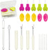 Lechchy Needle Threader for Hand Sewing & Sewing Machine - 10 Simple Needle Threaders for Embroidery Floss + 2 Seam Rippers + 2 Drawstring Threade...