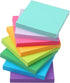 8 Pads Sticky Notes 3x3 Self-Stick Notes 8 Bright Multi Colors with Dark Green Sticky Notes, 90 Sheet/Pad...