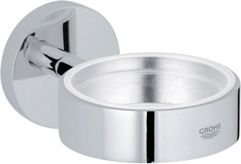 Grohe 40369001 Essentials Holder For Glass, Soap Dish Or Soap Dispenser, Starlight Chrome...