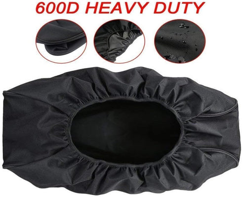 Winch Cover, Heavy Duty Waterproof Dust-Proof Winch Protection Cover for Electric Winches 8500-17500 lbs - Black...
