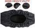 Winch Cover, Heavy Duty Waterproof Dust-Proof Winch Protection Cover for Electric Winches 8500-17500 lbs - Black...