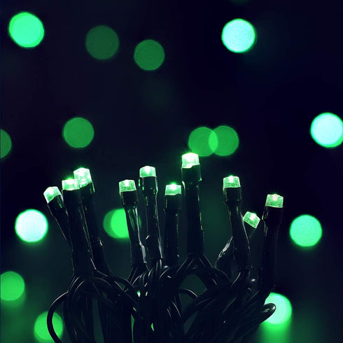 MYGOTO 33FT 100 LEDs Halloween Twinkle String Lights,Green Wire Waterproof Fairy Lights 8 Modes 30V Plug in Xmas Lights for Home, Garden, Wedding,...