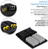(3 Pockets) DSLR Battery and Memory Card Holder Pouch,Camera Battery and SD CF XQD Card Storage Case for AA Battery and LP-E6 LP-E10 LP-E12 LP-E17...