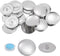 HARFINGTON 10 Sets Self Cover Button Kit 60L 1.5" 38mm with Wire Backs Aluminum Buttons to Cover Fabric Button Maker Covered Buttons Kit with Tool...
