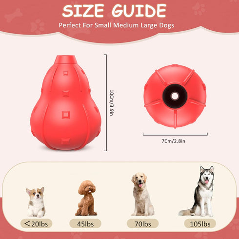 NOUGAT Dog Toy for Aggressive Chewers - Dog Chew Treat Toys Natural Rubber - Interactive Dog Toy for Small Medium Large Milk Flavor...