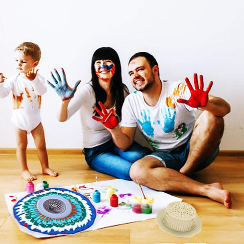 Plastic Pouring Strainers,Flower Acrylic Paint Strainers,Silicone Kitchen Sink Drain Basket for Painting Pouring Supplies and Creating Unique Patt...