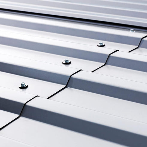 uxcell #12 x 2" Self Drilling Screws with Rubber Washer, 25pcs Zinc Plated Steel Roofing Screws Hex Head Self Tapping Screws with EPDM Washer for ...