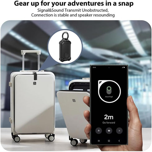 Waterproof Keychain Holder Case for Samsung Galaxy SmartTag2, Scratch Resistant Cover with Keychain for Keys, Wallet, Luggage...