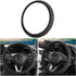 Moly Magnolia Car Steering Wheel Cover, Universal 15 inch Anti-Slip Steering Wheel Cover Trim, Breathable Microfiber Leather Auto Soft Handle Prot...