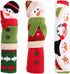 OurWarm Christmas Refrigerator Handle Covers Set of 3, Christmas Kitchen Decor Snowman Fridge Handle Cover Appliance Handle Covers for Christmas Decorations