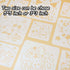 16 Pcs Drawing Stencil kit, Reusble Plastic Stencil for Painting, Paint Stencils with Kawaii Anime Shapes (3 * 3 in)...