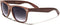 Faux Rose Wood Frame (looks real) Retro Style Sunglasses (Wood, Gradient)...