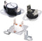 Dryer Thermal Thermostat Kit DC96-00887A & DC47-00016A Thermal Fuse & DC47-00018A Thermostat Fit for Samsung Thermal Fuse Dryer, Replacement for Samsung & Kenmore Dryers