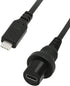 CERRXIAN 30cm USB Type C 2.0 Car Mount Dash Flush Waterproof Extension Cable for Car, Boat, Motorcycle, Truck Dashboard (USB-C)...